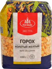Горох Агро-Альянс Экстра жёлтый колотый 450г