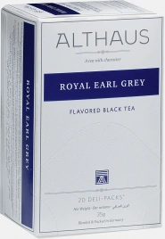 Чай чёрный Althaus Royal/Earl Grey Classic с бергамотом 20пак
