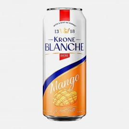 Пивной напиток Krone Blanche Biere Mango пастеризованный 4.5% 450мл