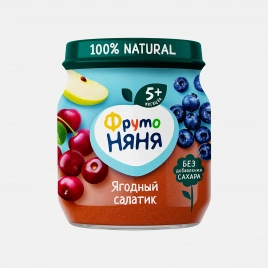 Пюре Фрутоняня Ягодный салатик 100г