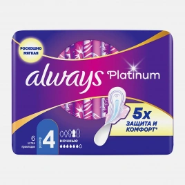 Прокладки Always Platinum Ultra Night 6шт