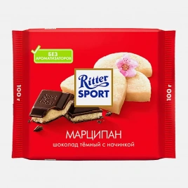 Шоколад Темный Марципан Ritter Sport 50% 100г