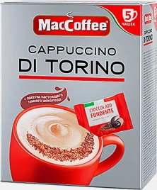 Кофе растворимый Maccoffee Cappuccino Di Torino 5 саше 127.5г