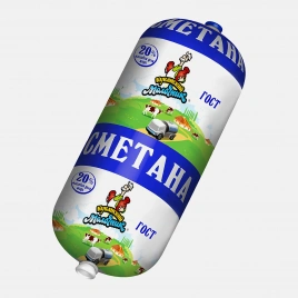 Сметана Кубанский молочник 20% 370г