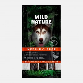 Лакомство для собак Вяленая утиная печень Wild Nature 40г