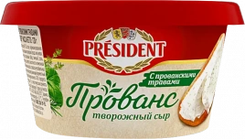 Сыр творожный President с прованскими травами Прованс 60% 120г