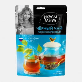 Чай черный Русский березовый Вкусы Мира 50г