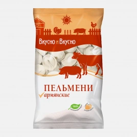 Пельмени Вкусно и вкусно Армянские говядина свинина курица 800г