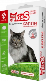 Капли Ms Kiss репеллентные для кошек/котят микс 2.5мл 3шт в ассортименте
