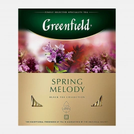 Чай черный Greenfield Spring Melody ягоды травы 100пак