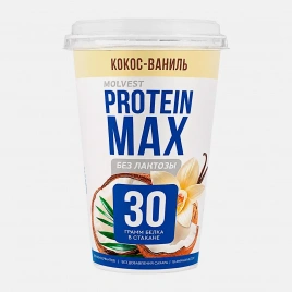 Напиток кисломолочный кокос и ваниль безлактозный Молвест Protein Max 0.6% 240г