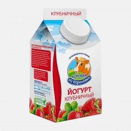 Йогурт Коровка из Кореновки Клубника 2.1% 450г