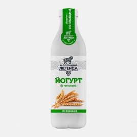 Йогурт Молочная легенда со злаками 0.9% 900г