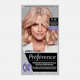 Стойкая краска для волос L’Oreal Paris Preference Cool Blondes оттенок 9.12 Сибирь очень светло-русый пепельный бежевый