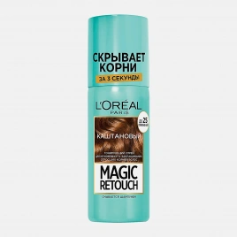 Тонирующий спрей L’Oreal Paris для мгновенного закрашивания отросших корней Magic Retouch оттенок Каштановый 75мл