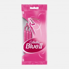 Бритва Gillette Blue II одноразовая женская 4шт+1шт подарок