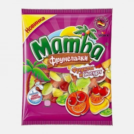 Мармелад жевательный Фрукты и йогурт фрумеладки Mamba 72г