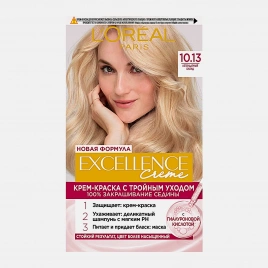 Стойкая крем-краска для волос L’Oreal Paris Excellence оттенок 10.13 Легендарный блонд