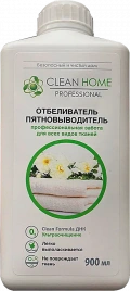 Отбеливатель Clean Home пятновыводитель для белых цветных тканей 900мл