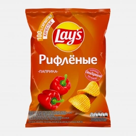 Чипсы Lays Рифлёные Паприка 140г