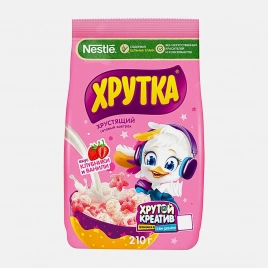 Завтрак готовый клубника и ваниль Хрутка 210г
