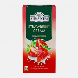 Чай черный Ahmad Tea клубника-сливки 25пак 37.5г