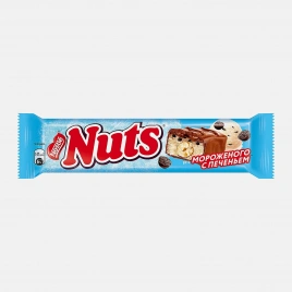 Шоколадный батончик фундук мороженое печенье Nuts Duo 60г