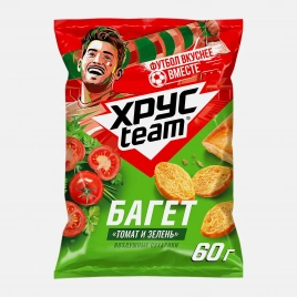 Сухарики Хрусteam Багет Томат и зелень 60г