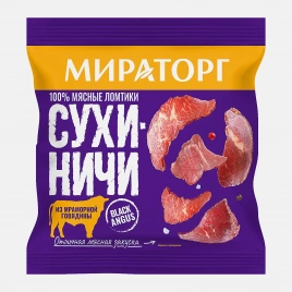 Снеки Black Angus Сухиничи из говядины Мираторг 40г