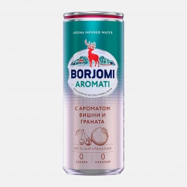 Вода газированная вишня и гранат Borjomi Aromati 330мл