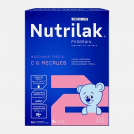 Смесь молочная Nutrilak Premium 2 с 6месяцев 600г