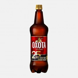 Пиво Охота Крепкое светлое фильтрованное 8.1% 1.2л