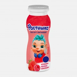 Йогурт Растишка питьевой клубника-малина-земляника 1.6% 90г