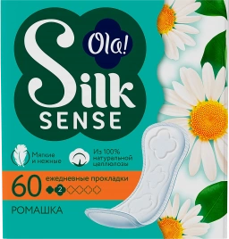 Прокладки ежедневные Ola! SilkSense Daily Ромашка 60шт