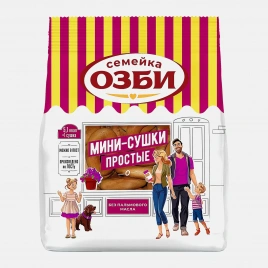 Мини-сушки простые Семейка Озби 150г