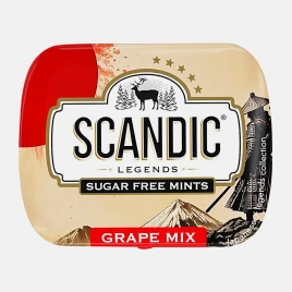 Драже без сахара виноградный микс Scandic 14г