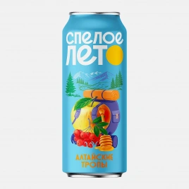 Напиток со вкусом Яблоко-мед-рябина Спелое Лето 450мл