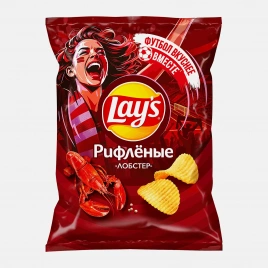 Чипсы Lays Рифлёные Лобстер 140г