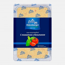Сыр Oldenburger с томатом и базиликом нарезка 45% 125г