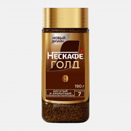Кофе растворимый Нескафеголд 190г