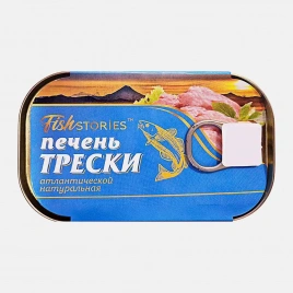 Печень трески атлантической натуральная Fish Stories 115г