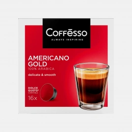Кофе в капсулах Coffesso Americano Gold DG 16шт 128г