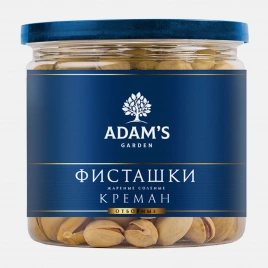 Фисташки жареные соленые креман Adams Garden 175г