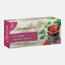 Чёрный чай малина Краснодарский 25пак