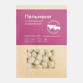 Пельмени Чистый состав с говядиной и свининой 800г