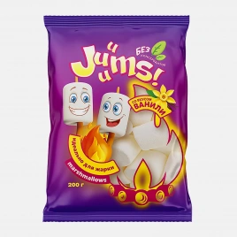 Маршмеллоу Juuums! Биг жевательный зефир со вкусом ванили 200г