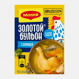 Бульон Золотой с курицей в кубиках Maggi 72г