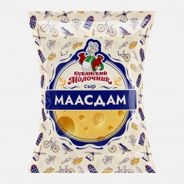 Сыр Маасдам Кубанский Молочник 45% 180г
