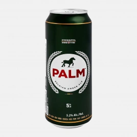 Пиво фильтрованное Belgian Amber Ale Palm 5.2% 500мл
