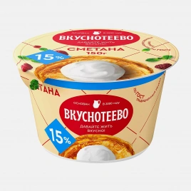 Сметана Простоквашино 20% 180г